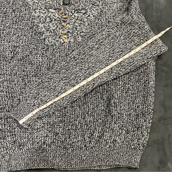 Vintage - American Outpost Heather Gray Chunky Knit Crewneck Sweater - Picture 3 of 8